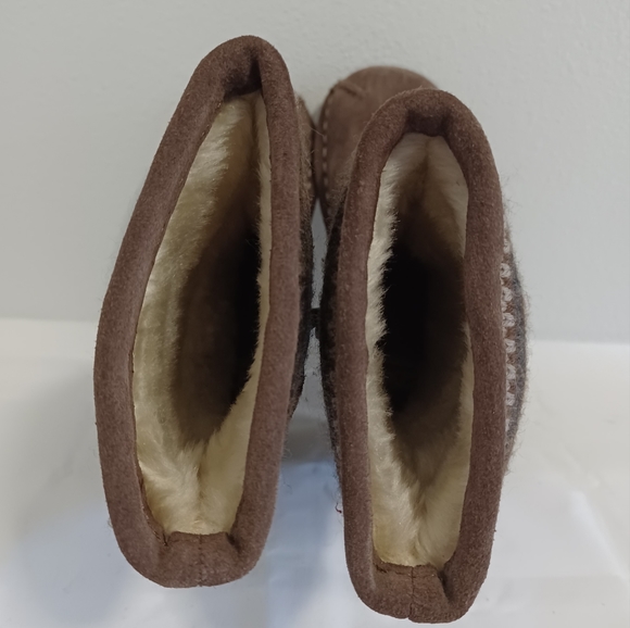 Clarks  Toddler Girls Brown boots suede leather size 8F  side zipper - Picture 5 of 8